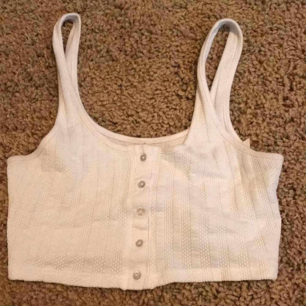White crop top